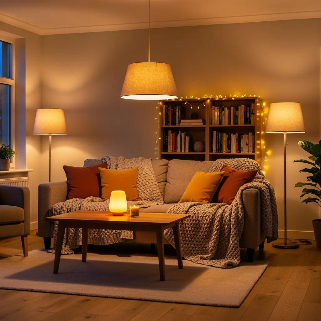 Cozy Living Room Lighting