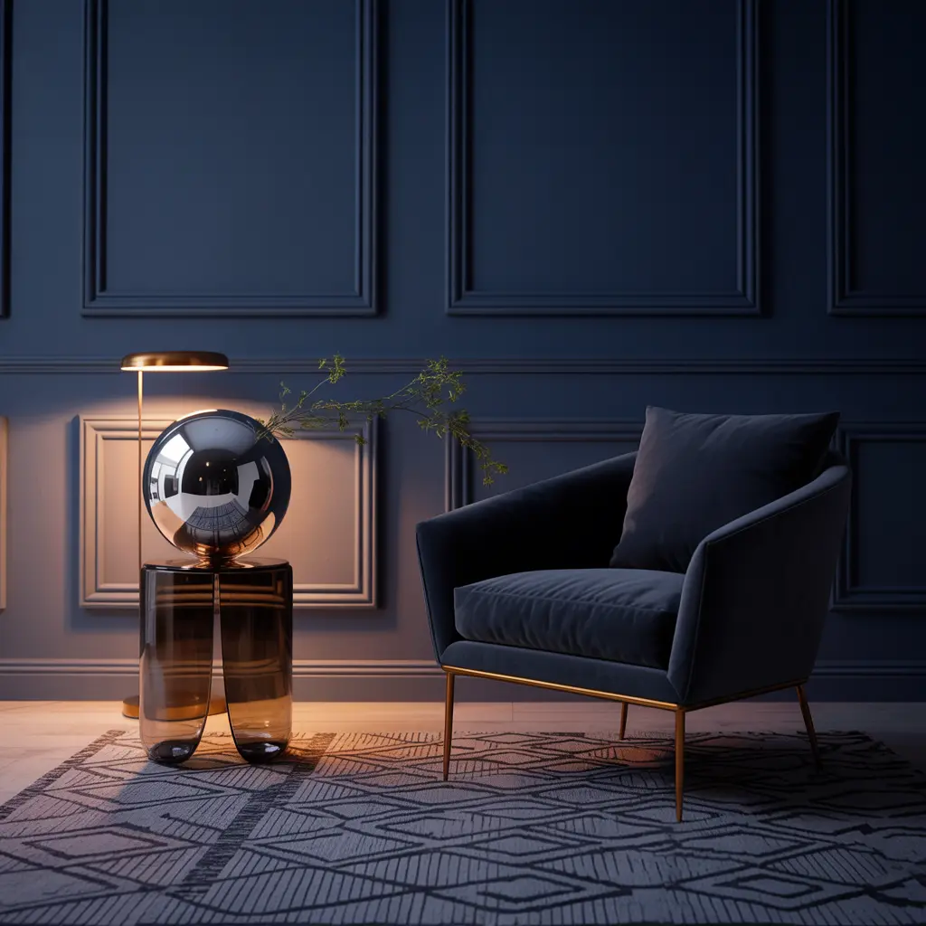 Moody Navy Home Decor