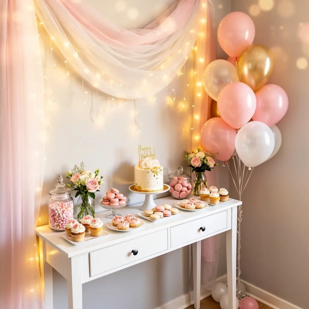 Dreamy Indoor Birthday Decoration