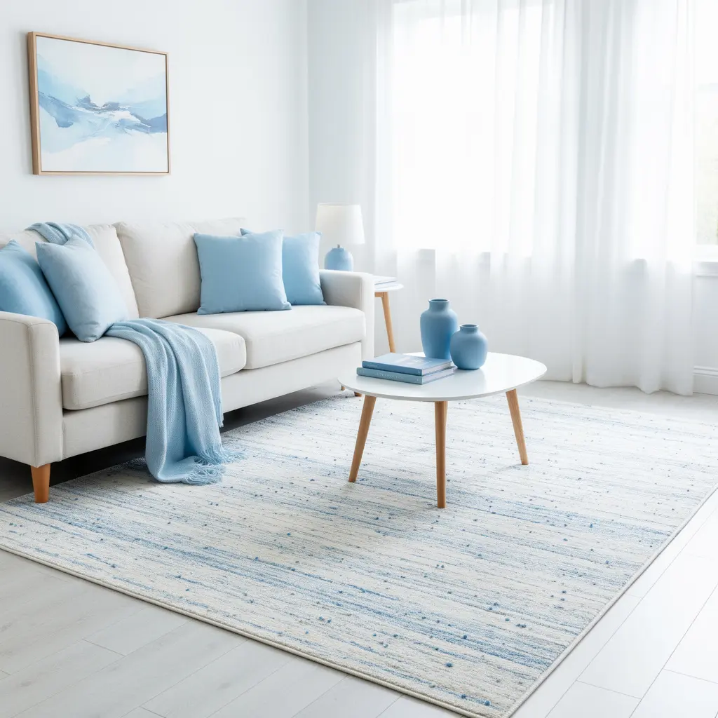 Sky Blue and White Home Decor