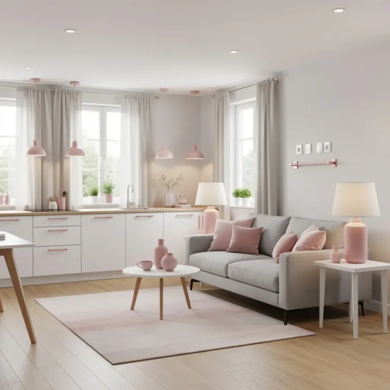 Blush Pink Apartment Decor