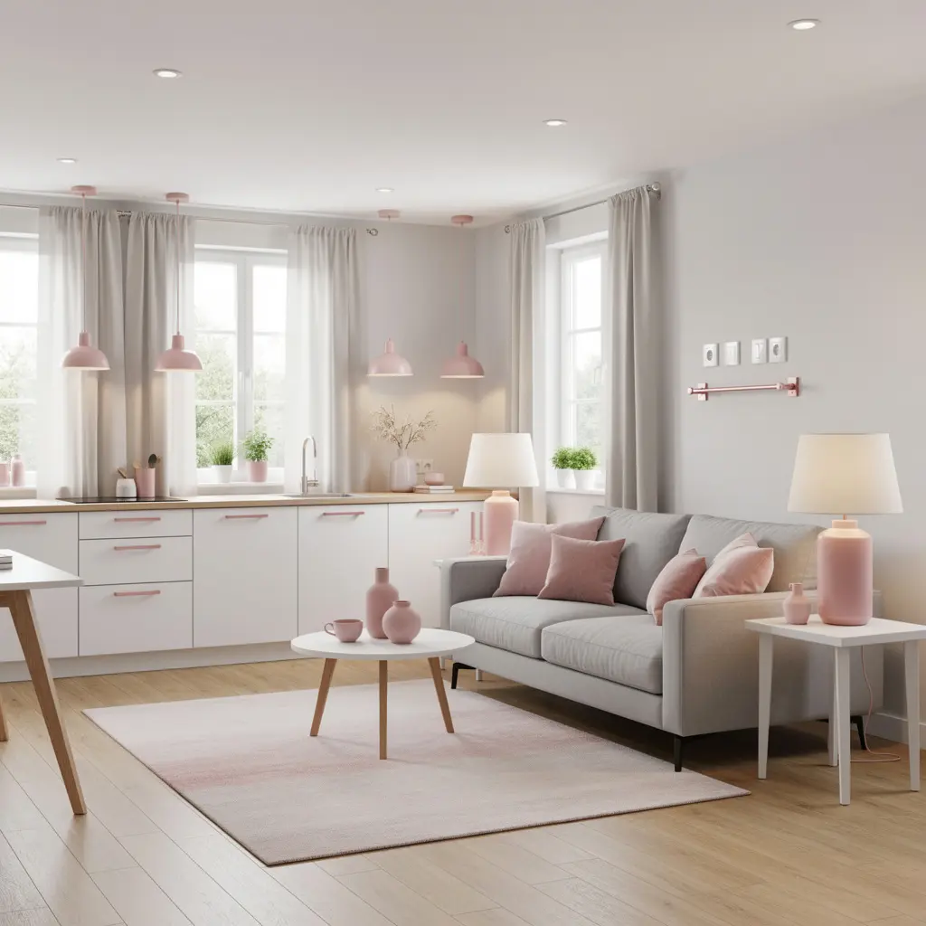 Blush Pink Apartment Decor