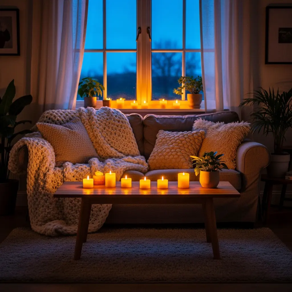 Blue Hour Cozy Room