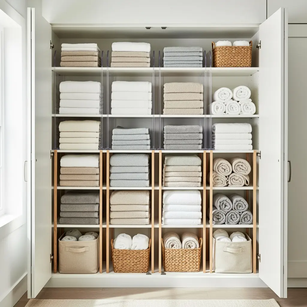 Linen Closet Organization