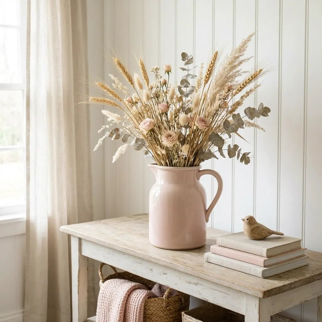 Blush Pink Farmhouse Decor