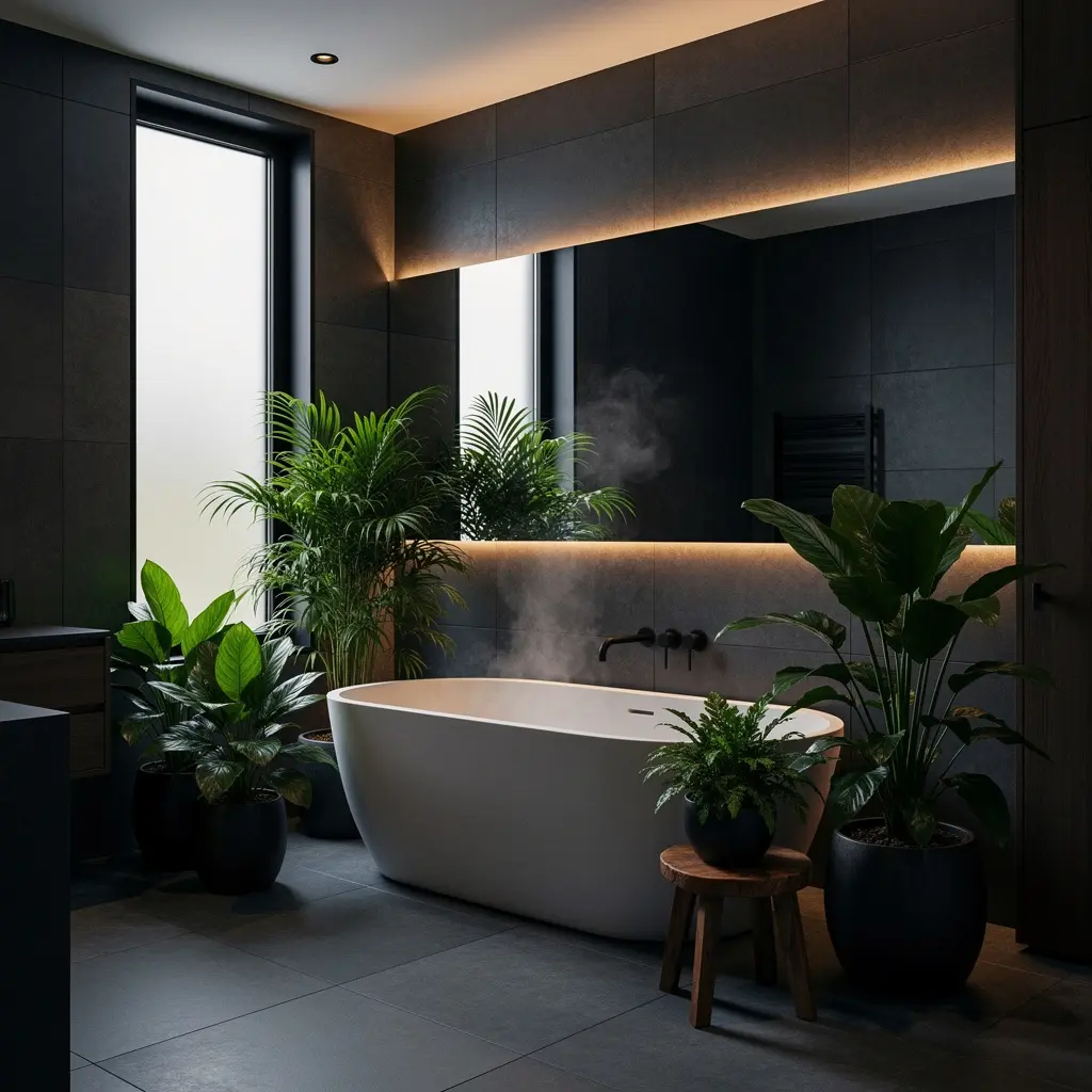 Moody Bathroom Decor