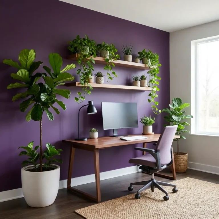 Purple Home Office