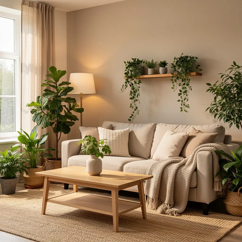 Cozy Beige Living Room