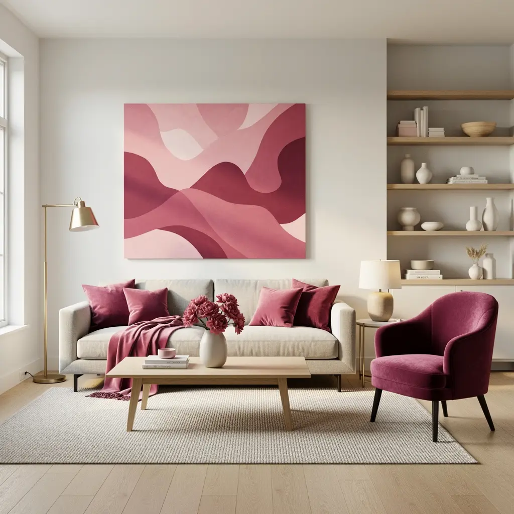 Blush Pink Living Room