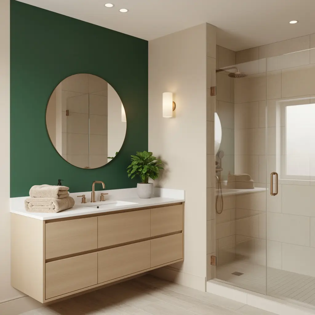 Cozy Beige Bathroom