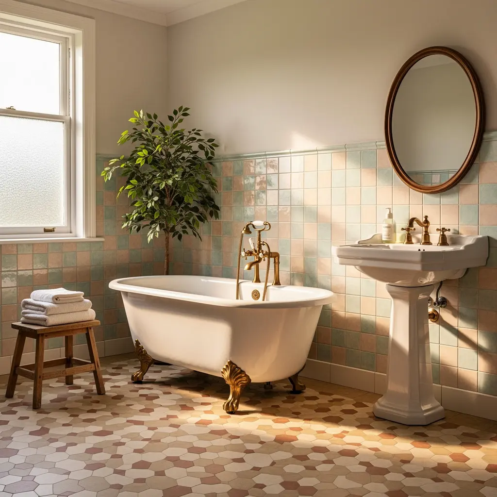 Cozy Vintage Bathroom