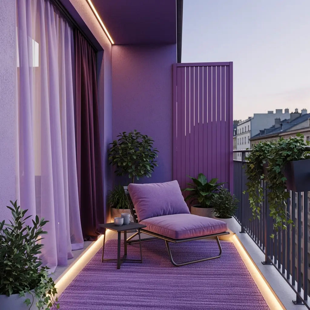 Purple Balcony