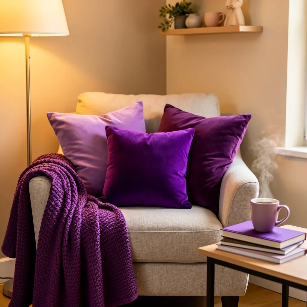 Purple Reading Nook
