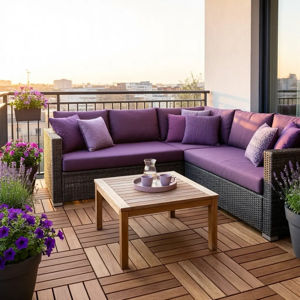 Purple Balcony