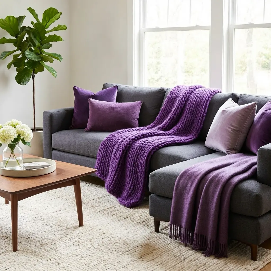 Purple Living Room