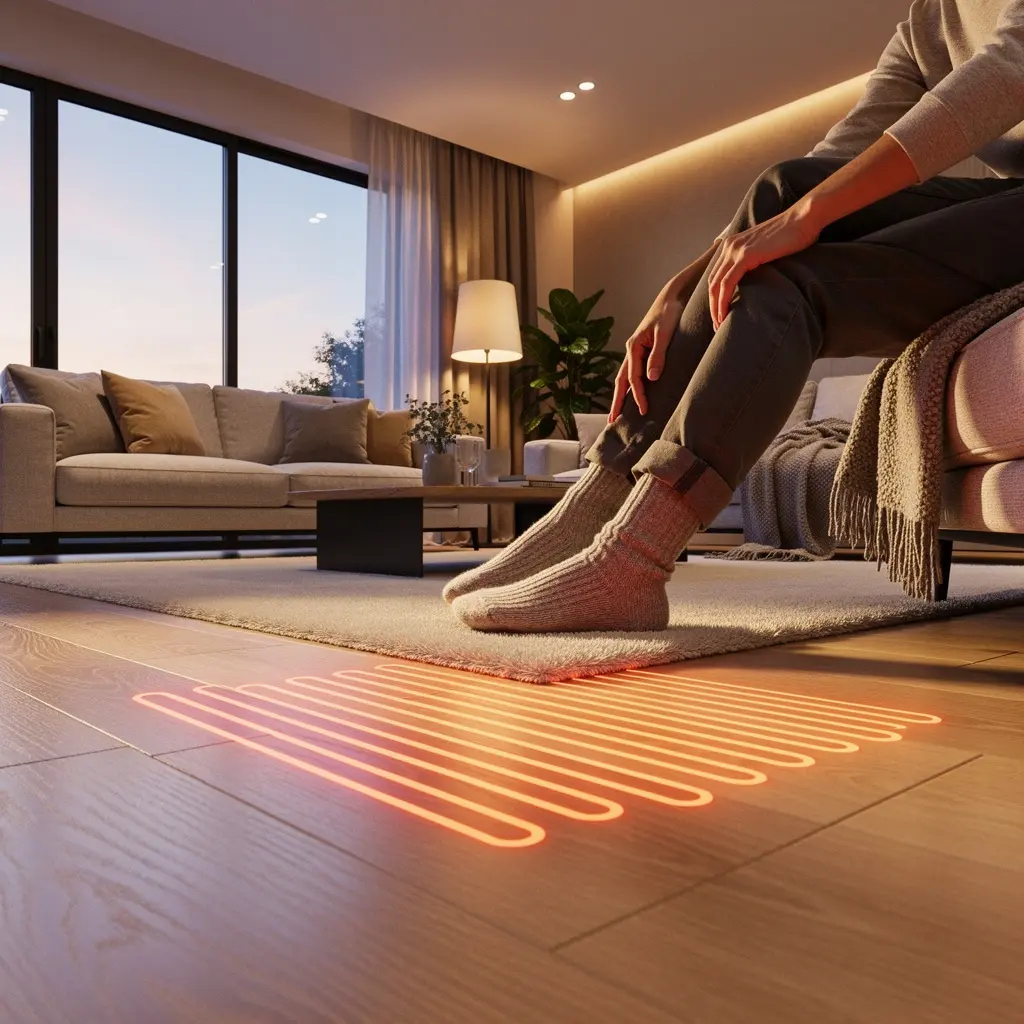Cozy Living Room Flooring