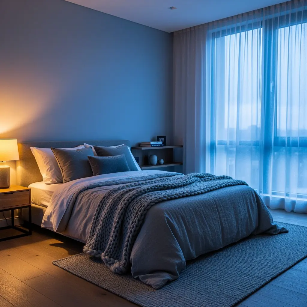 Blue Hour Cozy Room