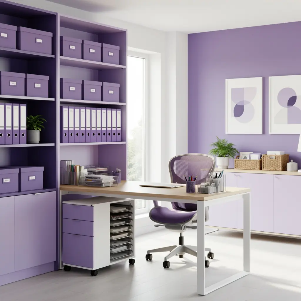 Purple Home Office
