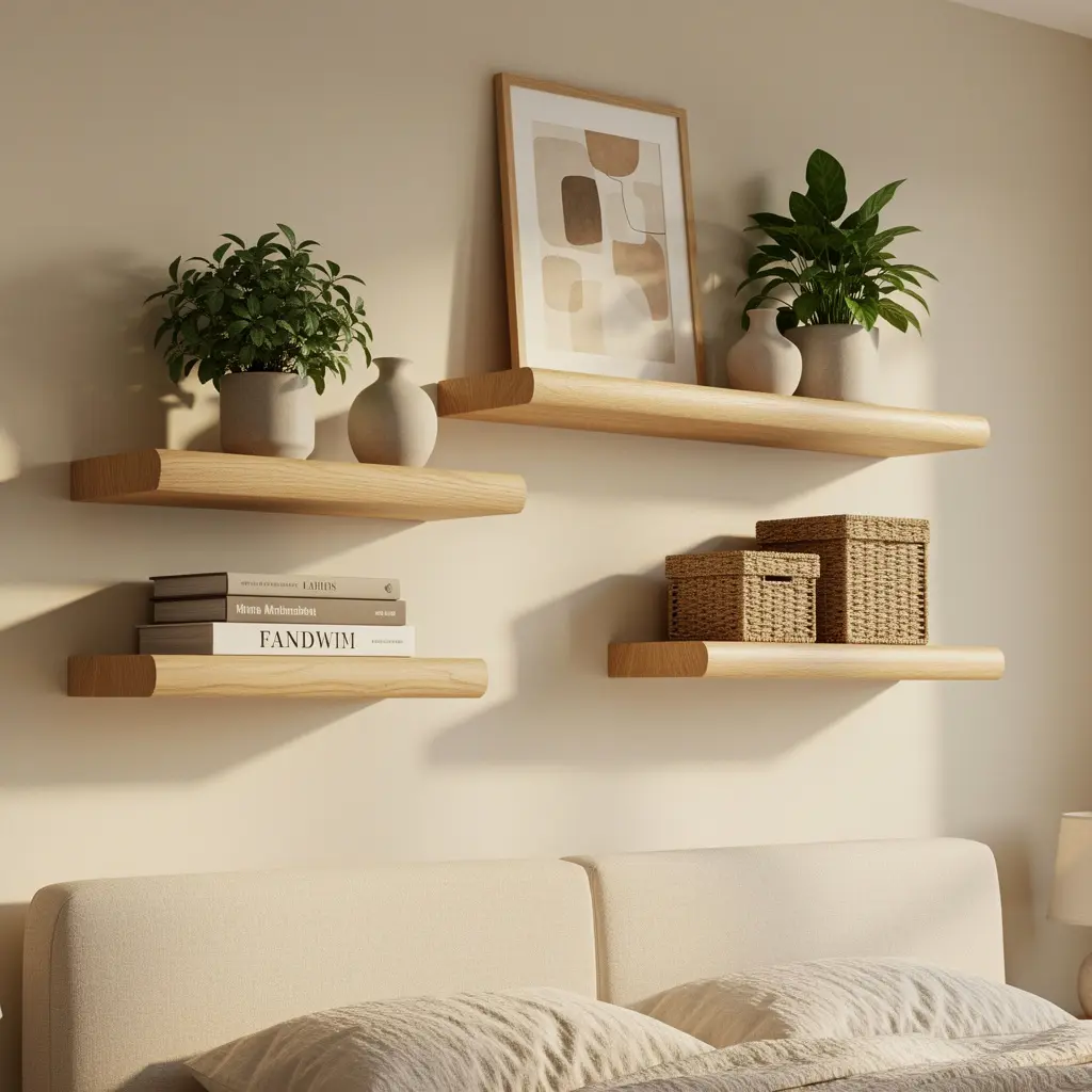 Cozy Beige Bedroom Wall Decor