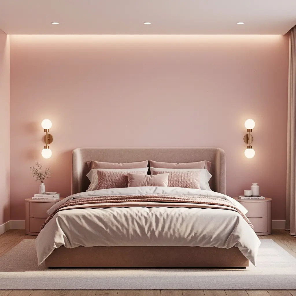 Blush Pink Bedroom Wall Decor