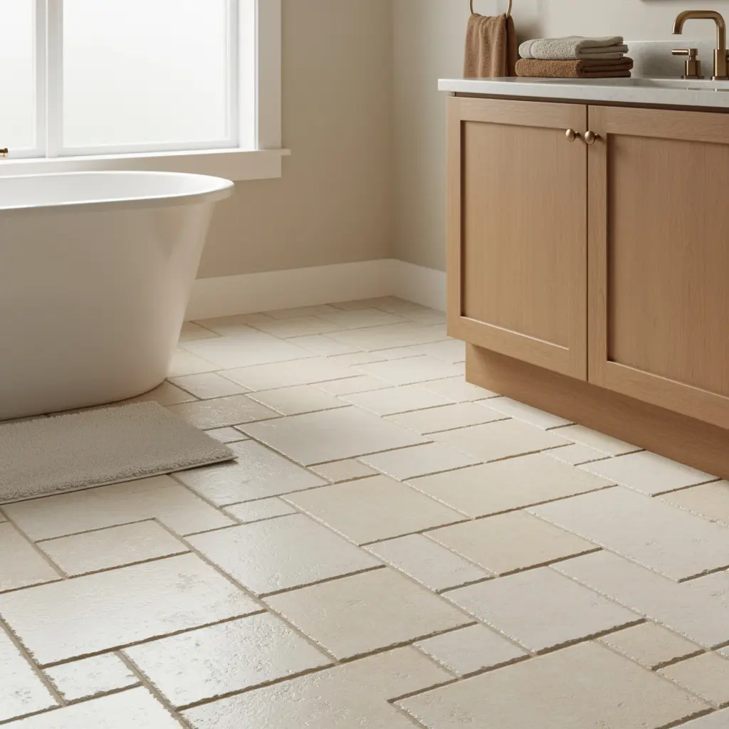 Cozy Bathroom Flooring