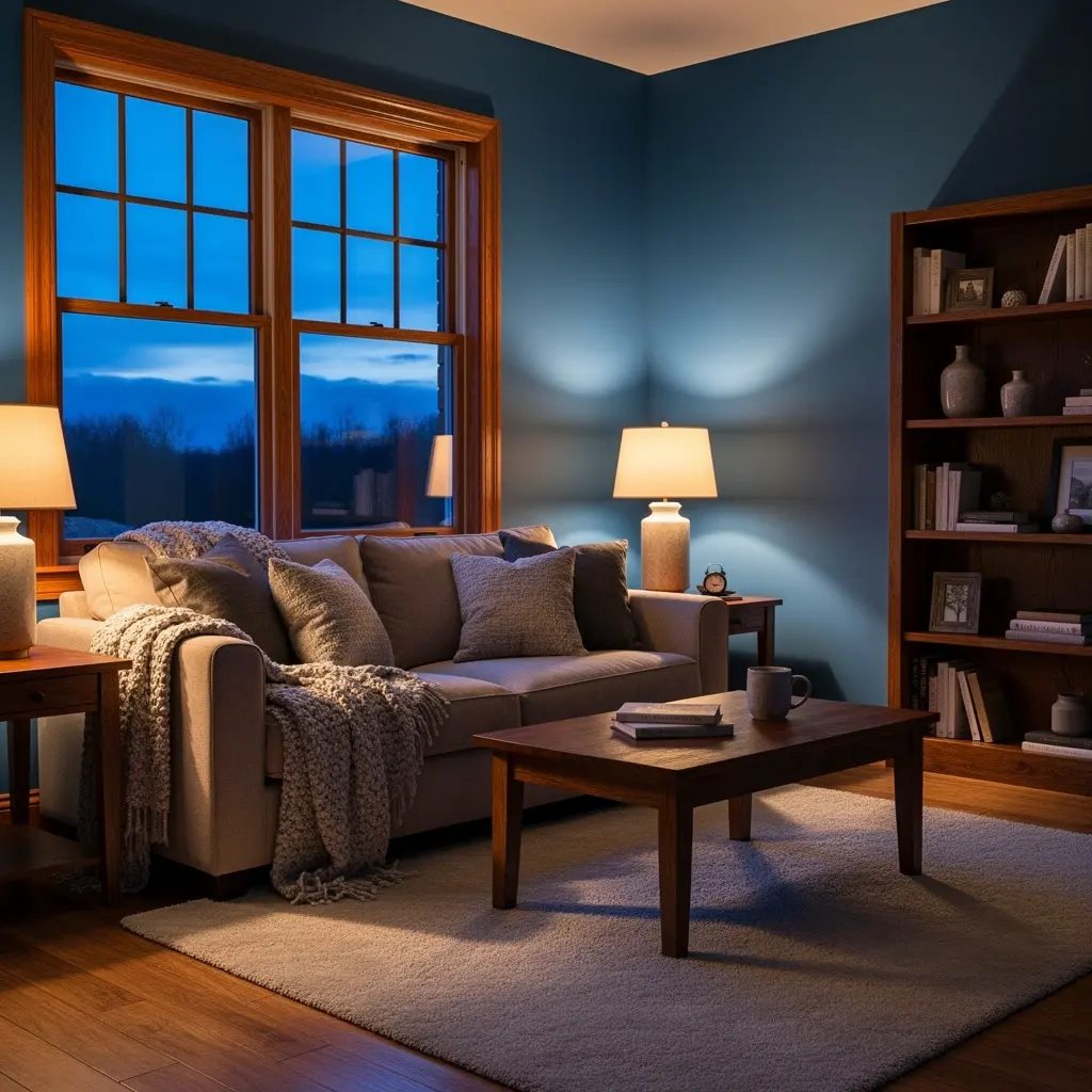 Blue Hour Cozy Room