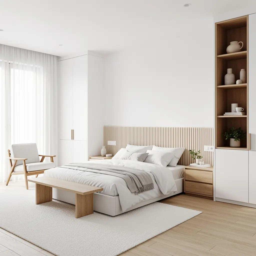Minimal White Bedroom