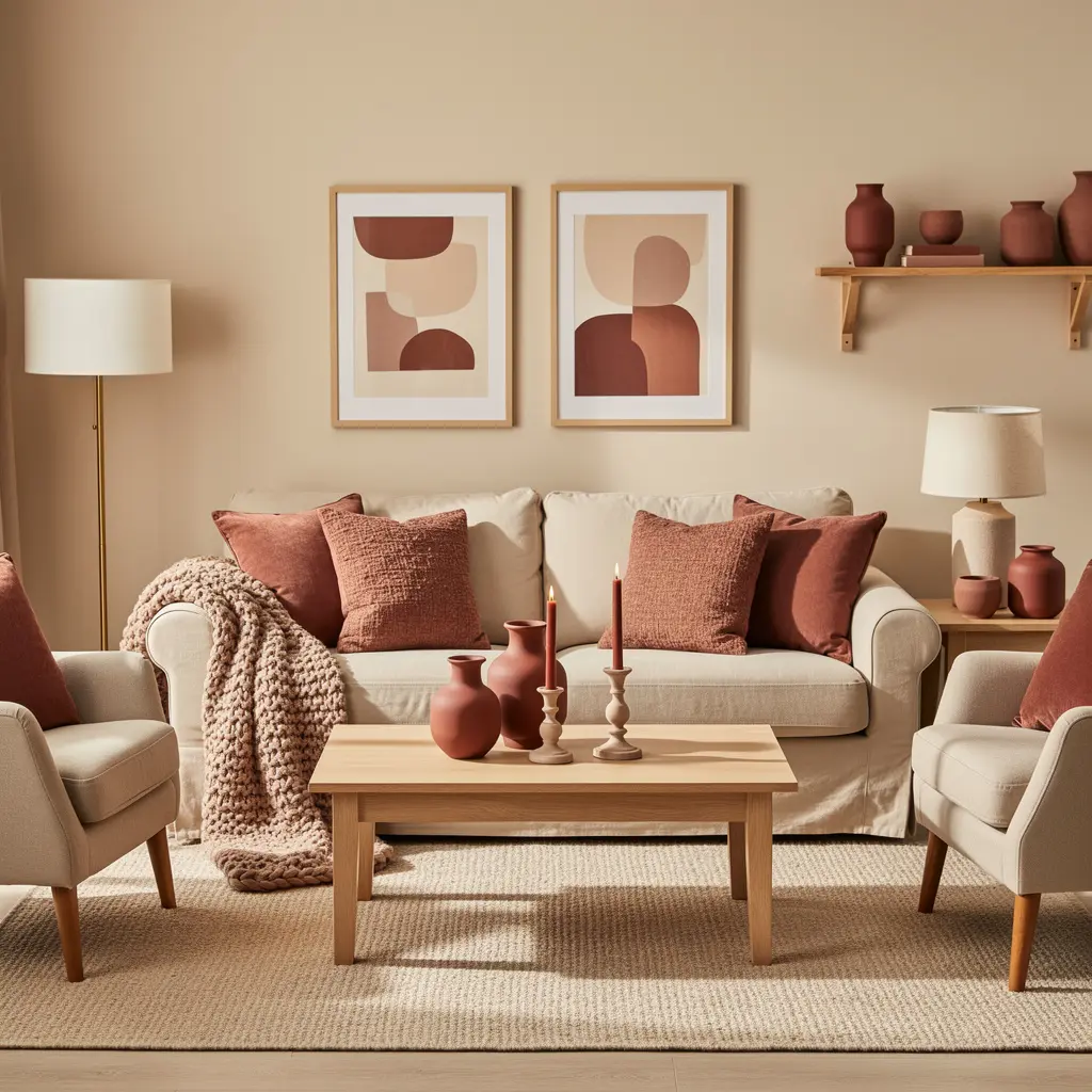 Cozy Beige Home Decor