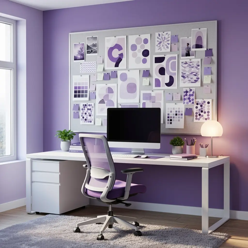 Purple Home Office