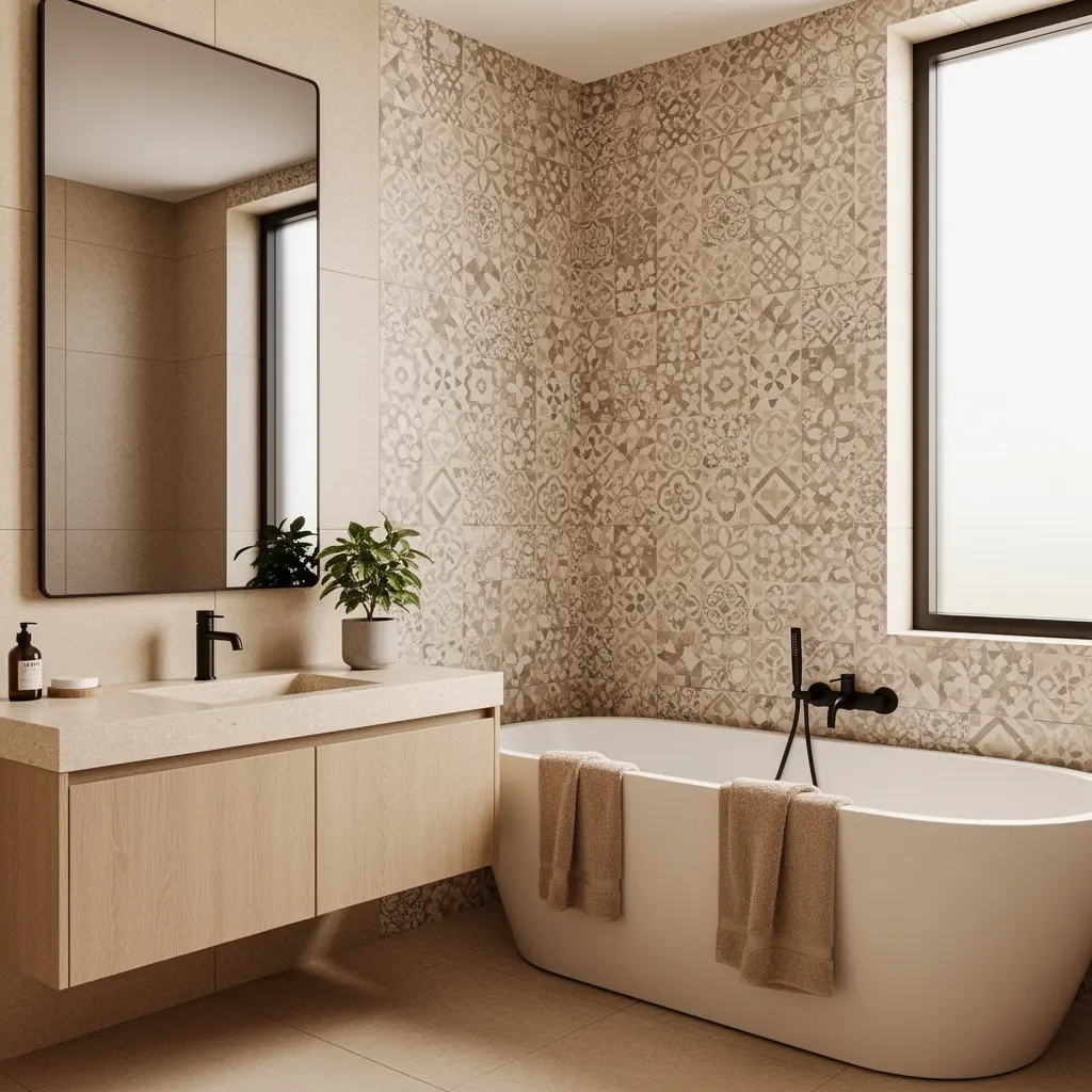 Cozy Beige Bathroom
