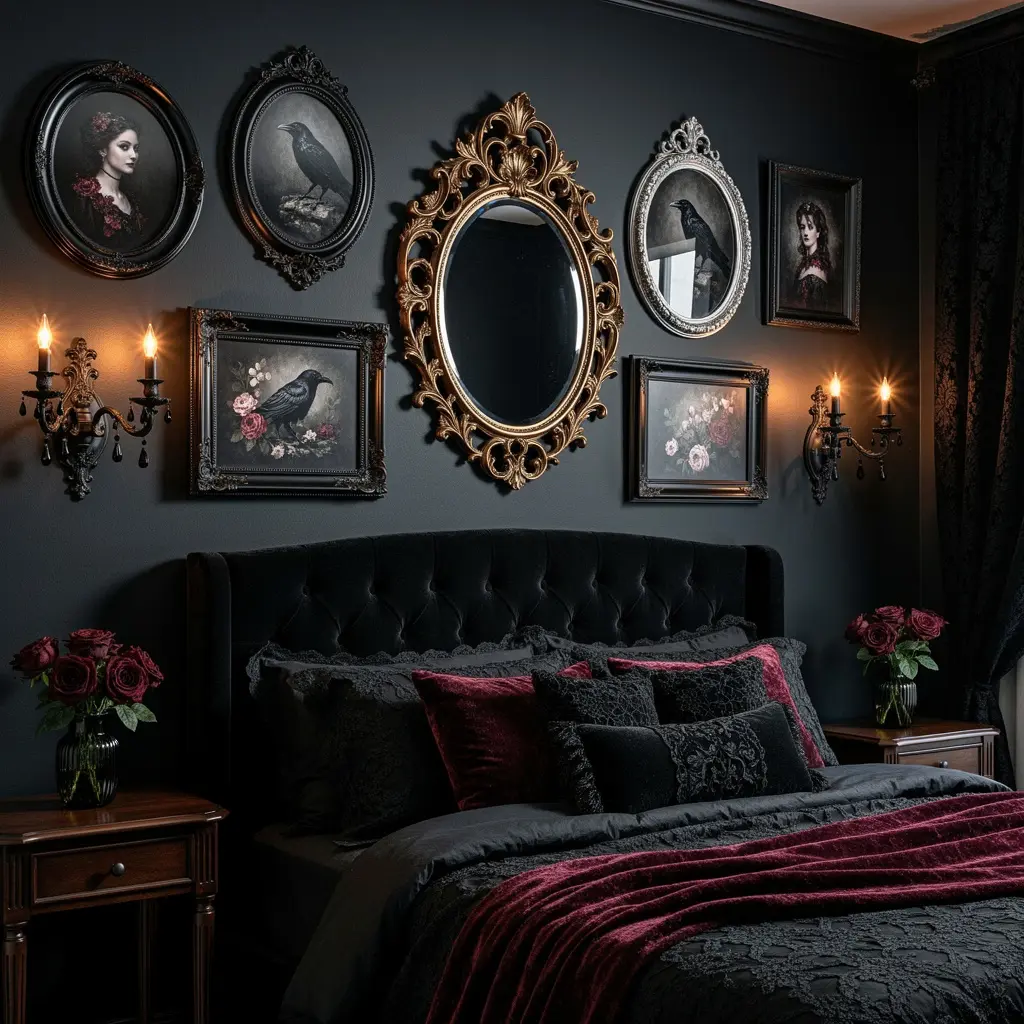 Dark Romantic Gothic Bedroom Decor