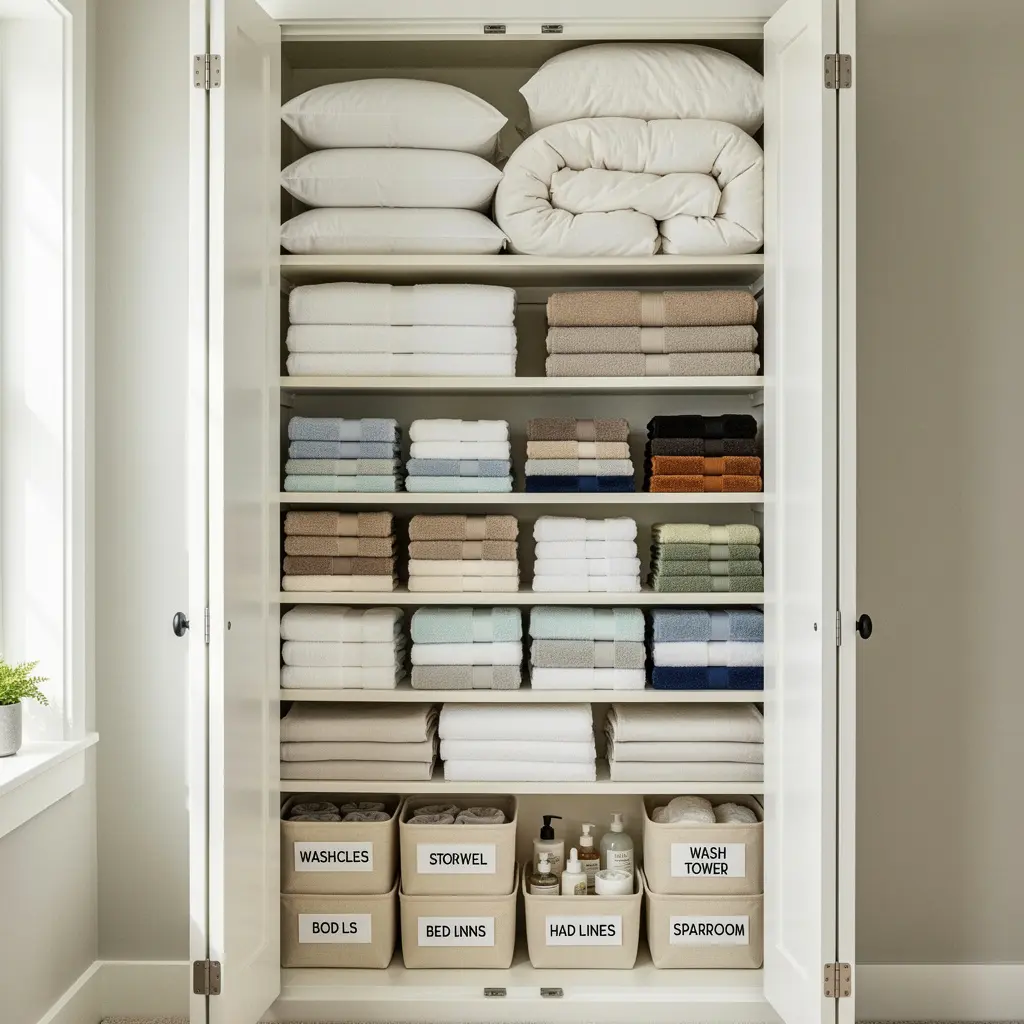 Linen Closet Organization