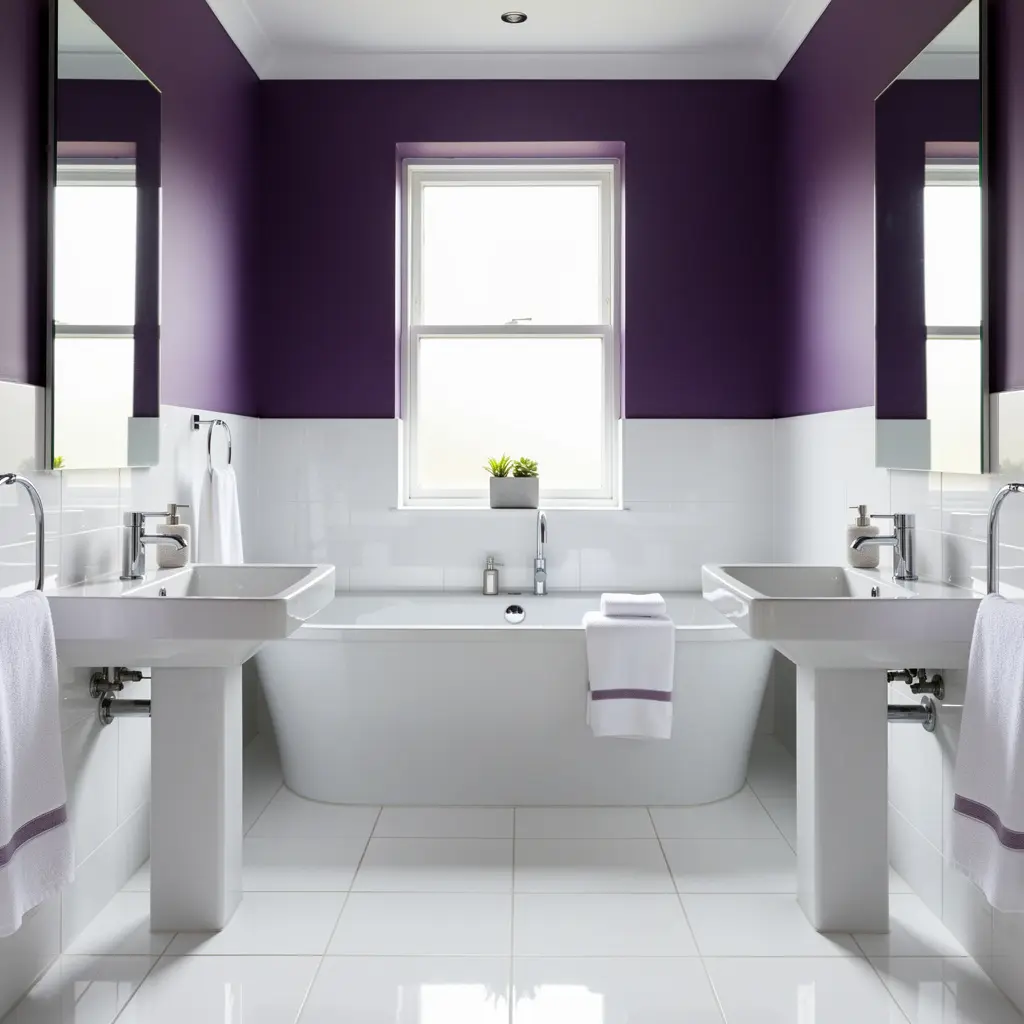 Purple Bathroom