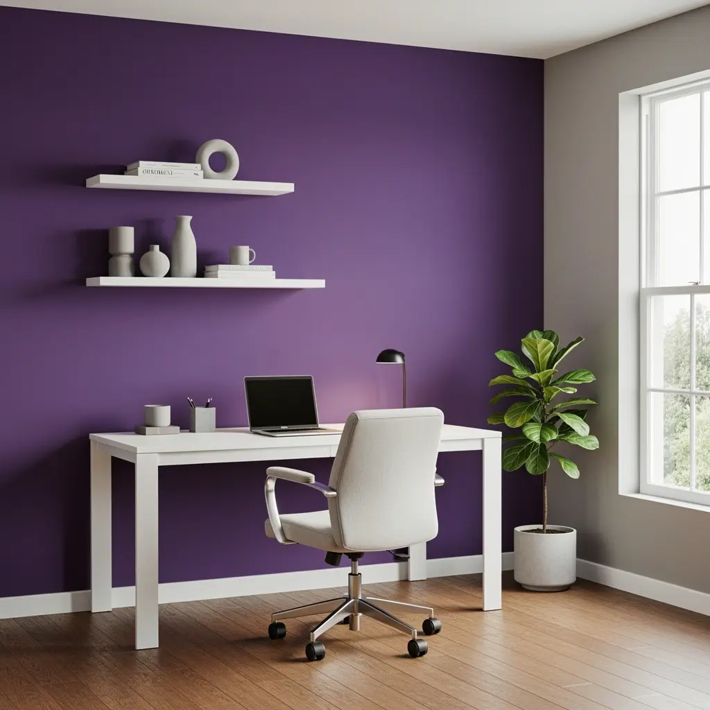 Purple Home Office