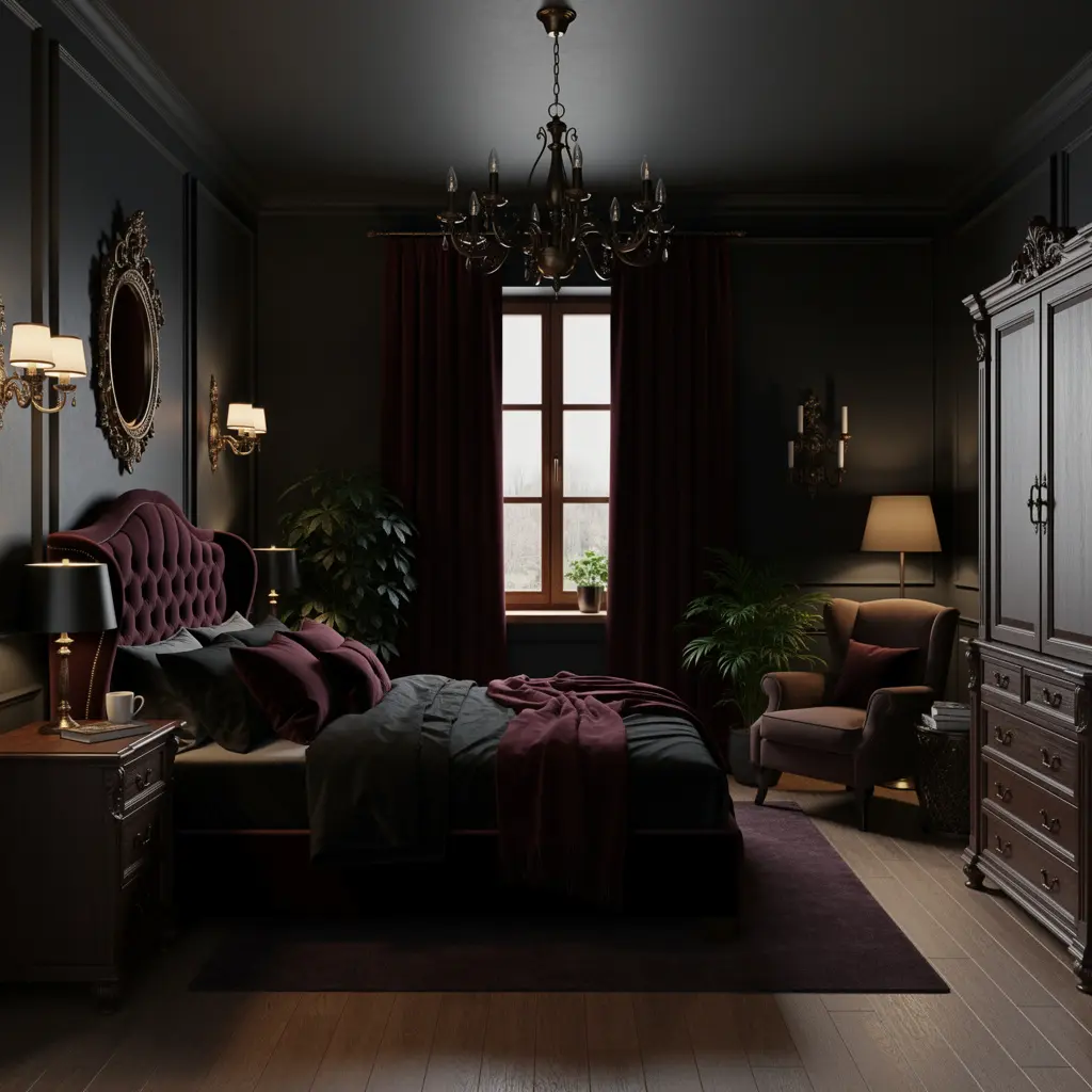 Dark Romantic Gothic Bedroom Decor