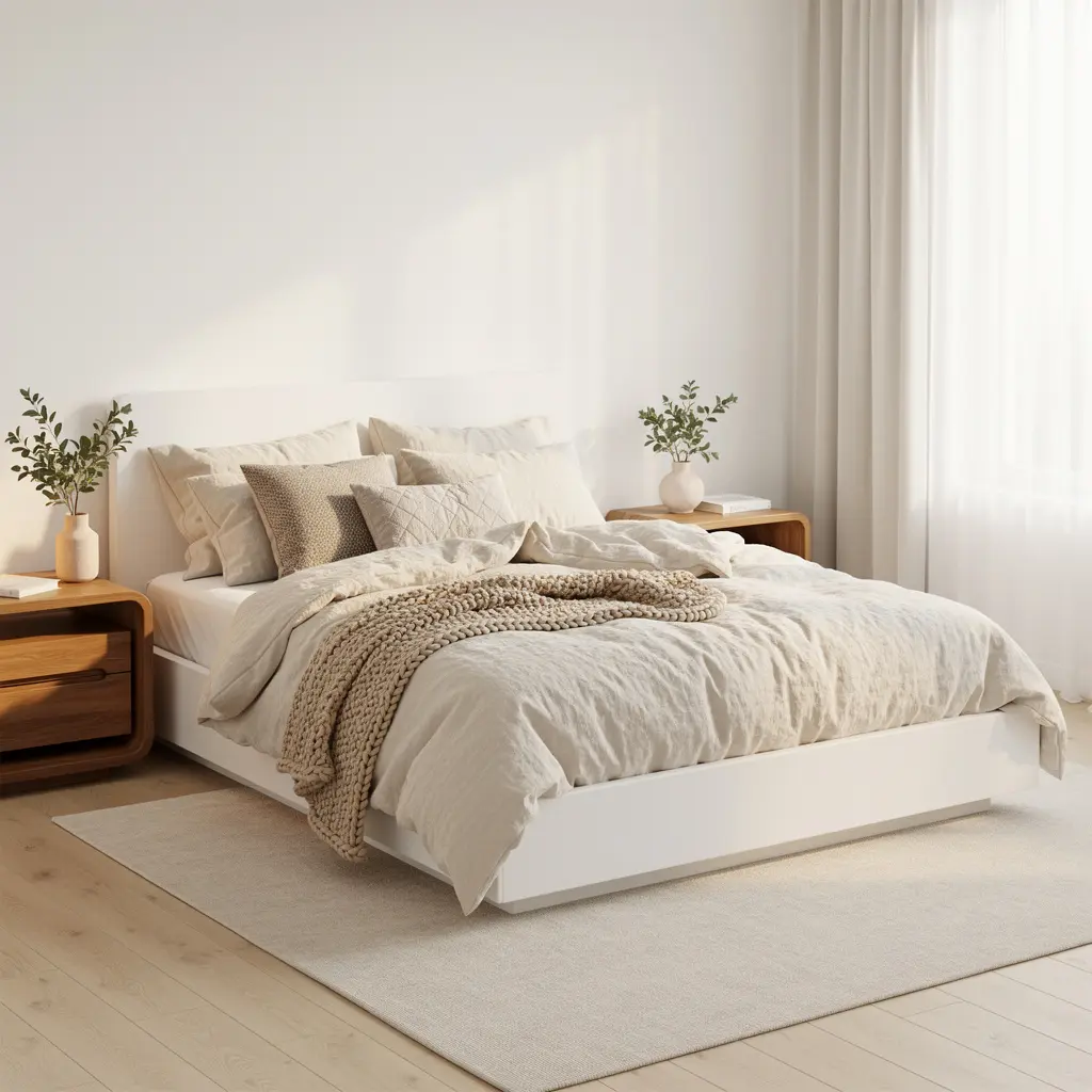 Minimal White Bedroom