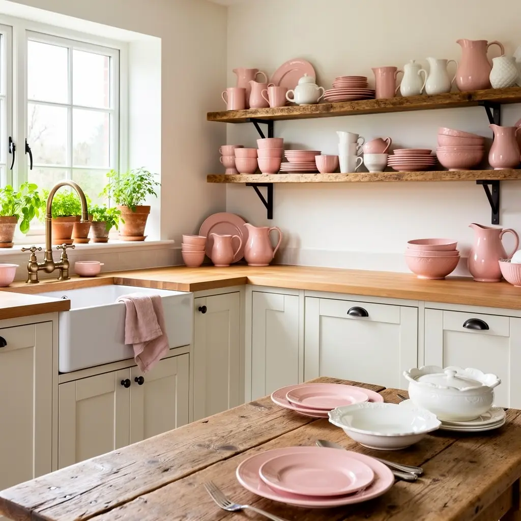 Blush Pink Farmhouse Decor