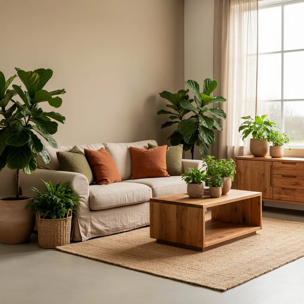 Earthy Living Room Decor