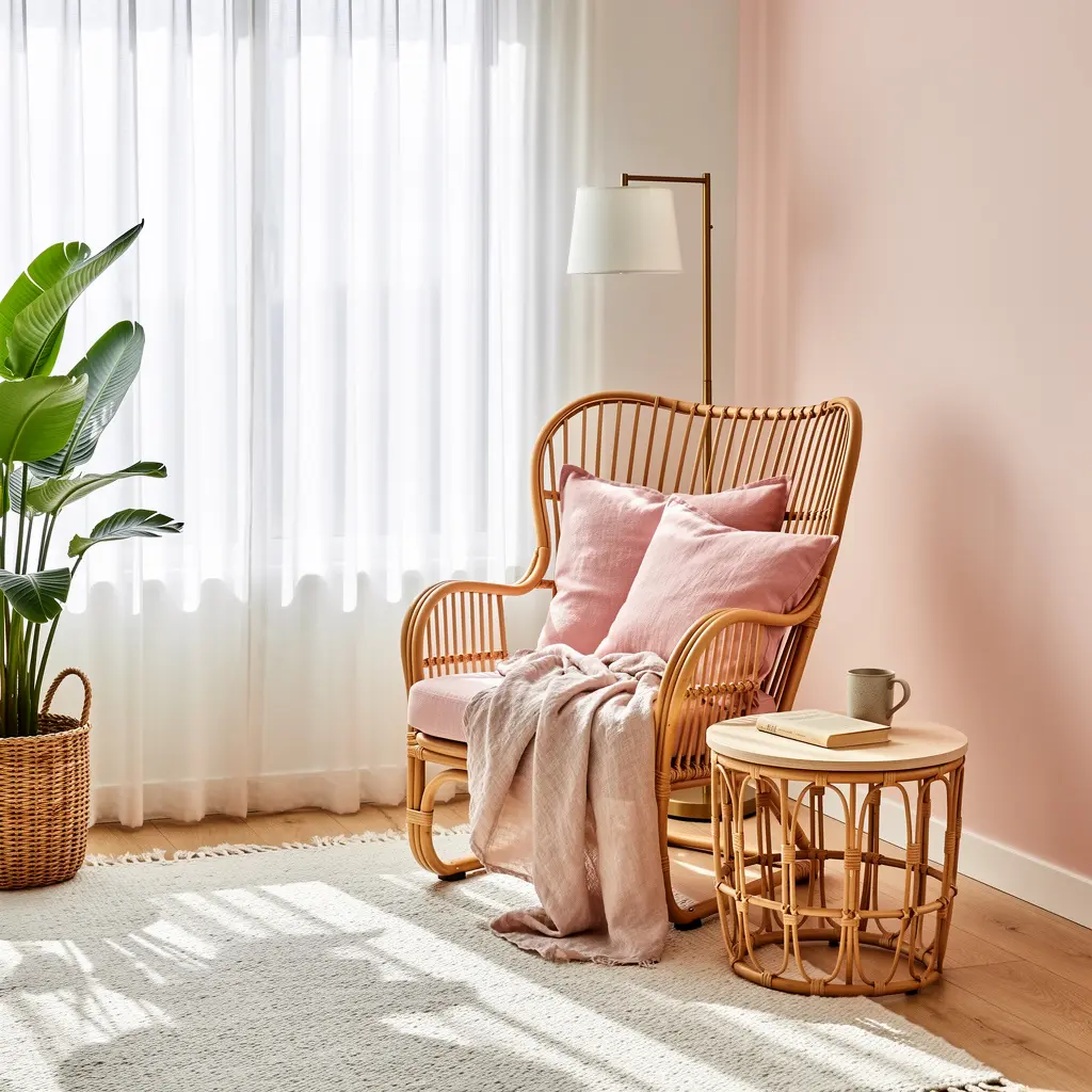 Blush Pink Reading Nook
