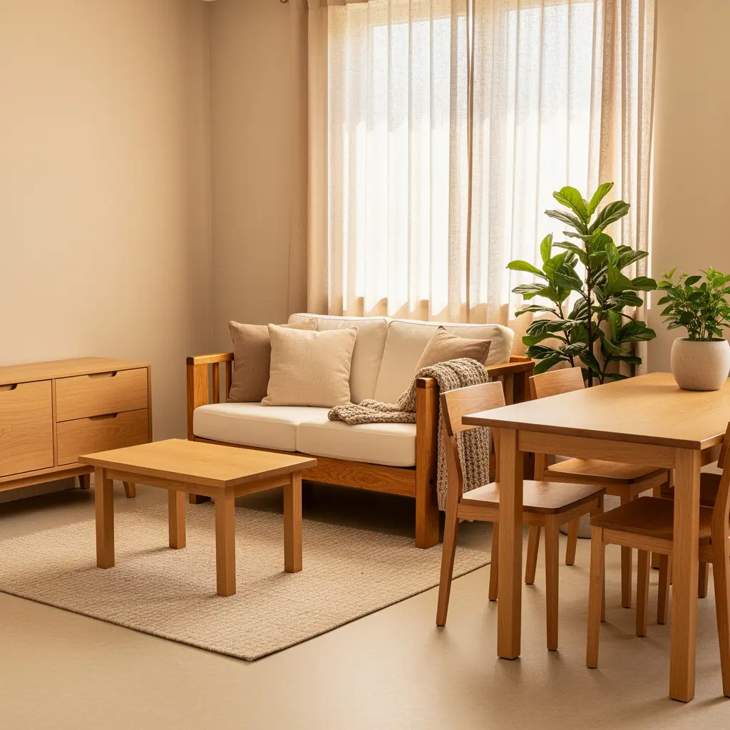 Cozy Beige Apartment Decor