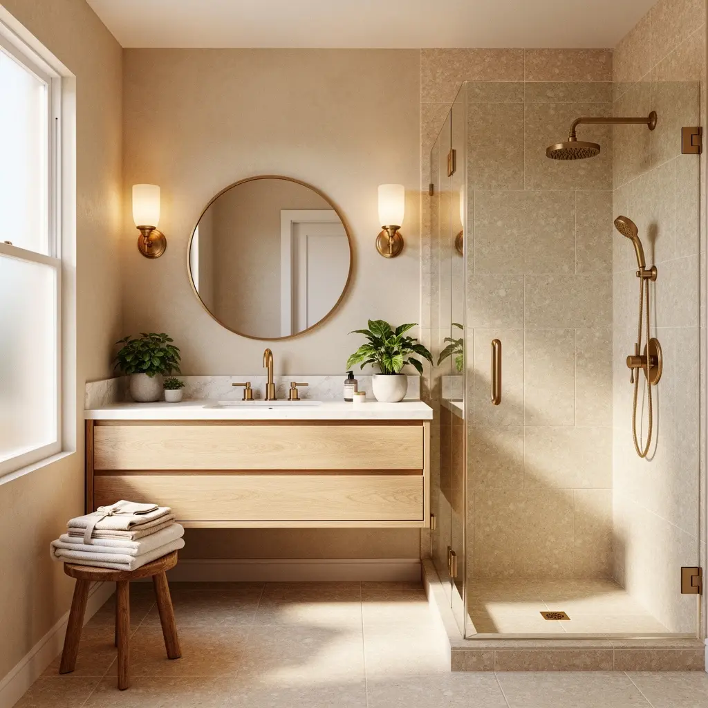 Cozy Beige Bathroom