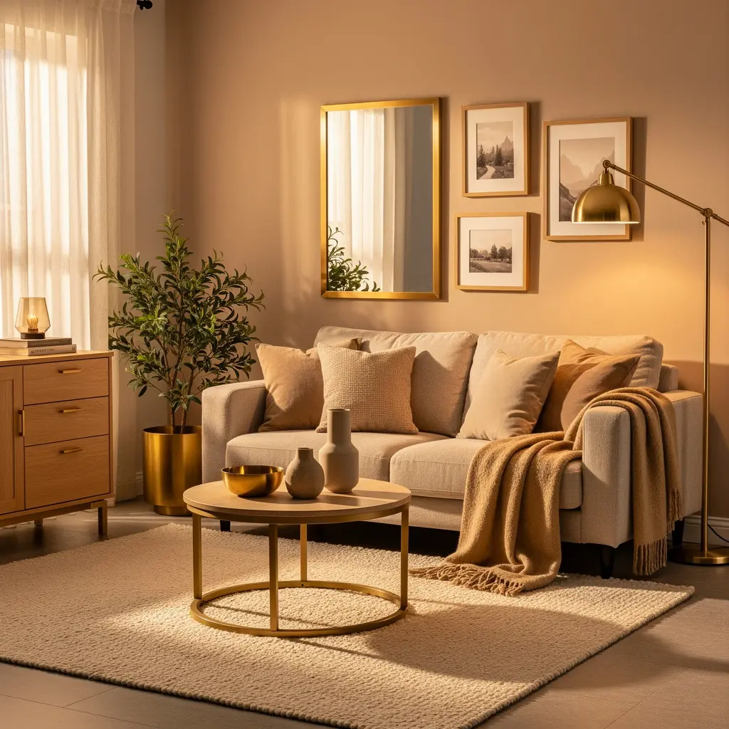Cozy Beige Living Room