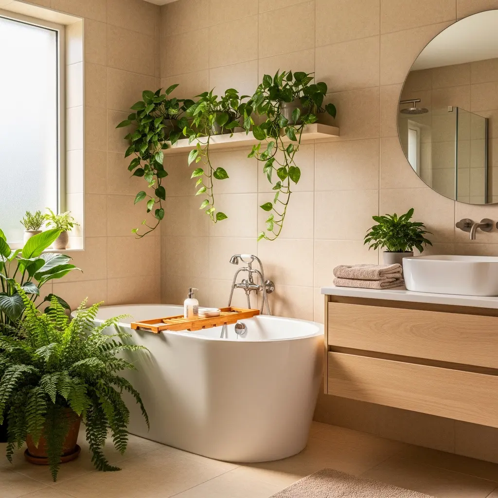 Cozy Beige Bathroom