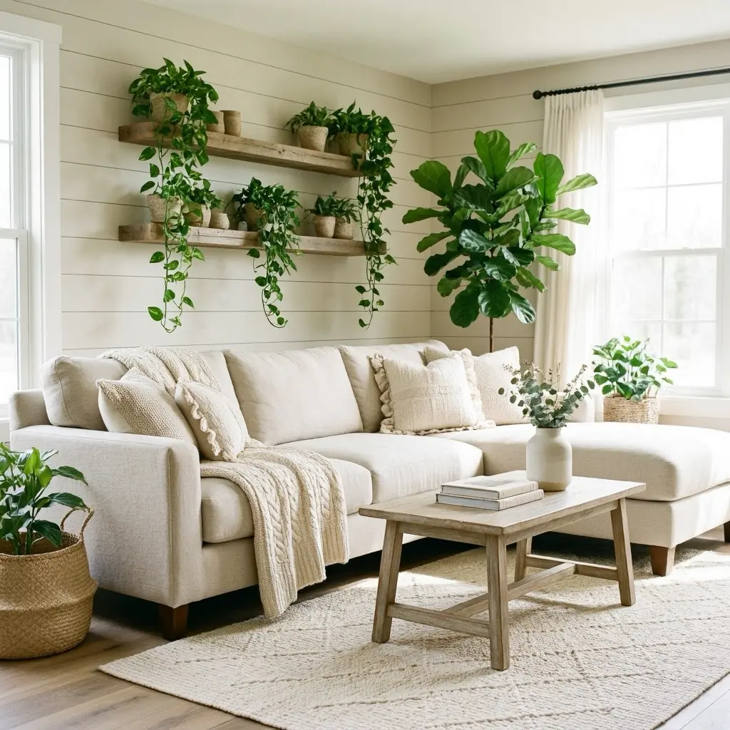 Cozy Beige Farmhouse Decor