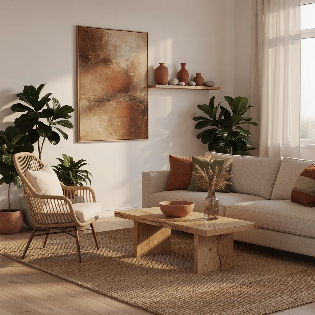 Earthy Living Room Decor