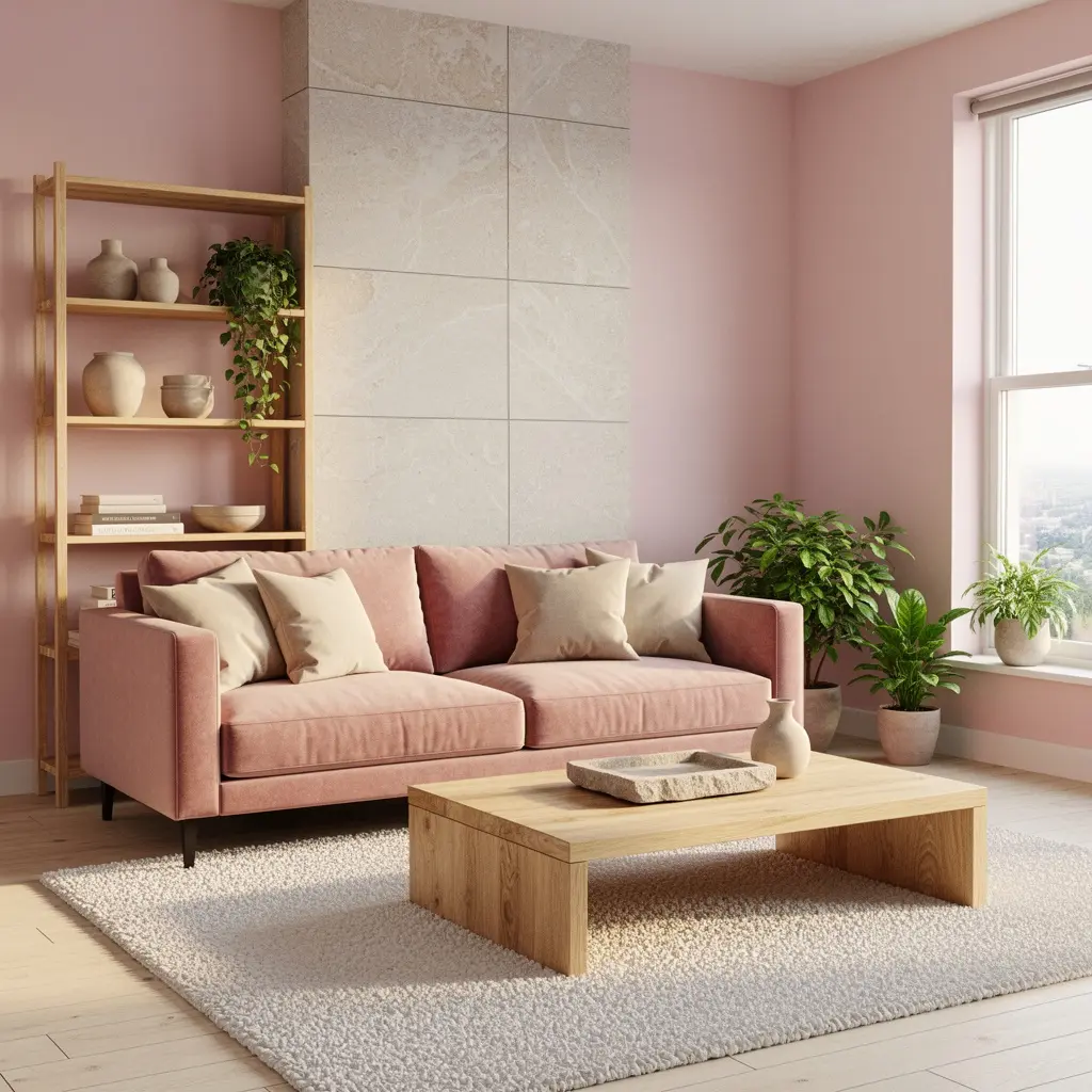 Blush Pink Living Room