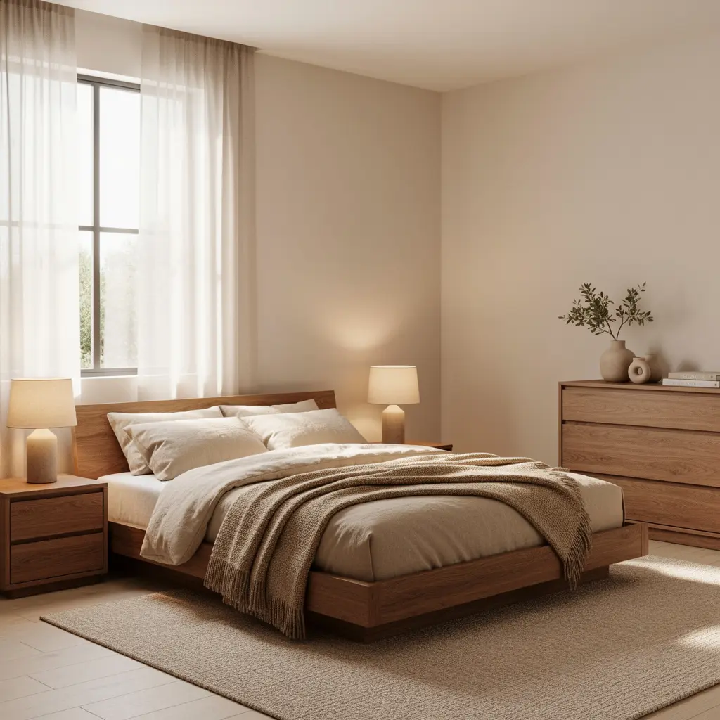 Cozy Beige Bedroom