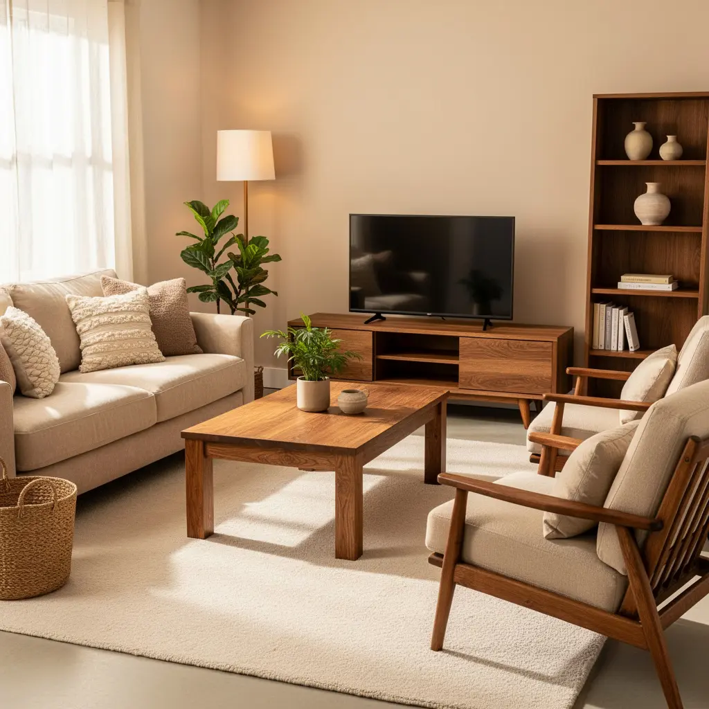 Cozy Beige Living Room