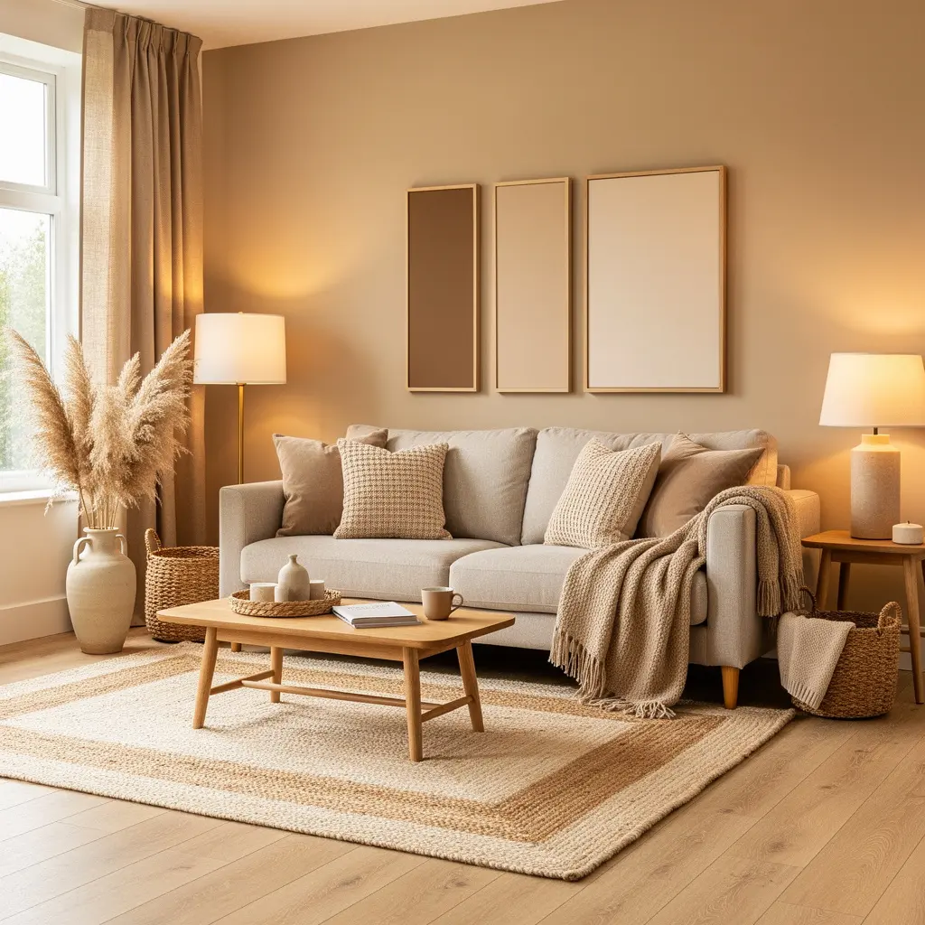 Cozy Beige Home Decor