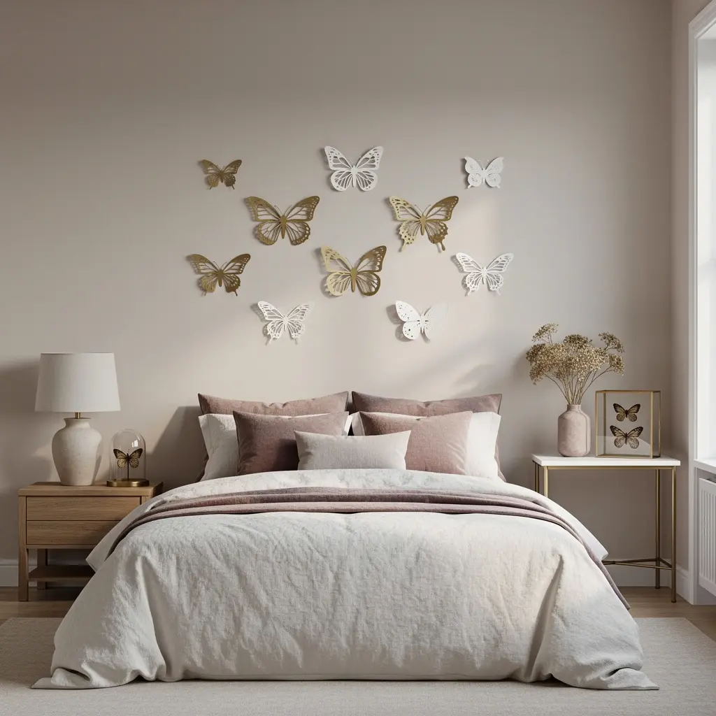 Pink Butterfly Bedroom Aesthetic